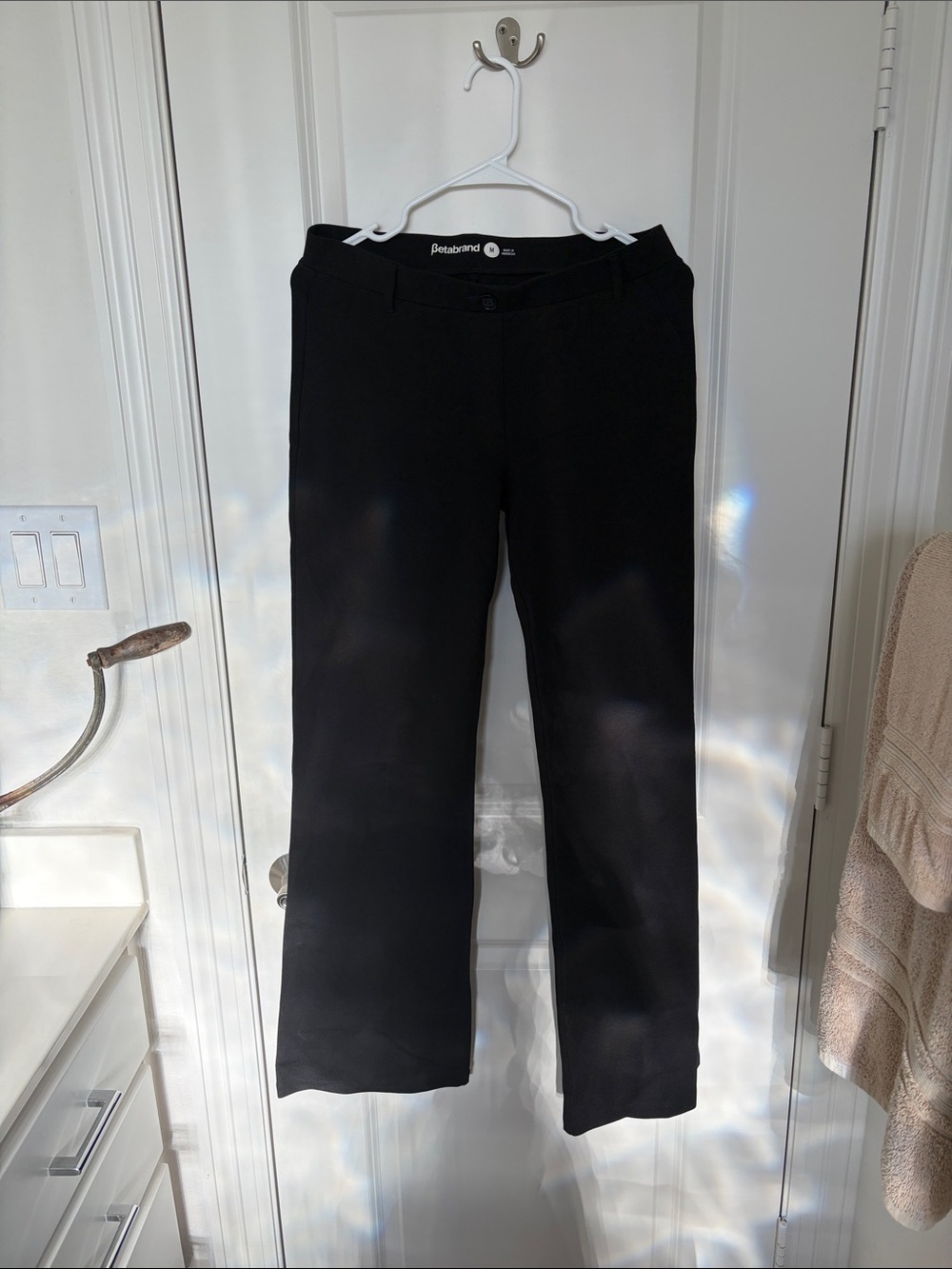 Black flared women pants super stretch